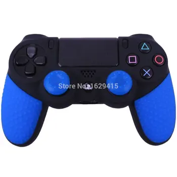 

IVYUEEN 2 pcs Silicone Skin For Sony PlayStation Dualshock 4 PS4 Pro Slim Controller Anti-Slip Case Cover with Thumb Stick Grips