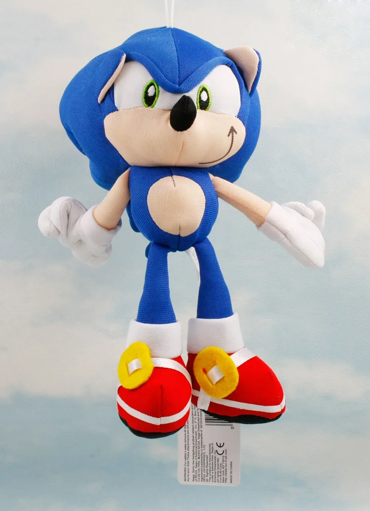 15PCS Lot Plush Toys 19cm blue Sonic The Hedgehog Plush Doll Soft Stuffed Figure Doll Key
