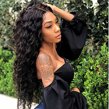 

Cheap Deep Wave Lace Front Wig 13x4 Lace Front Human Hair Wigs Pre Plucked Brazilian Deep Part 13X6 Lace Frontal Wigs For Women