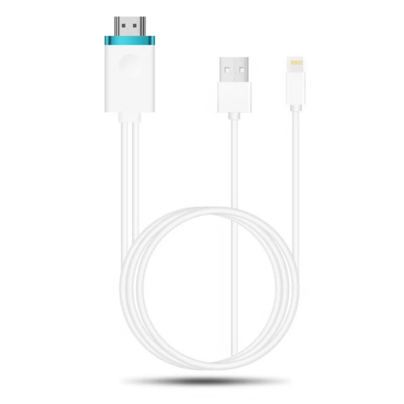 

For Lightning USB to HDMI Cable HDTV TV for iPhone X 8 7Plus Cigital AV adapter Line for iPad to TV HDMI Cables 2M