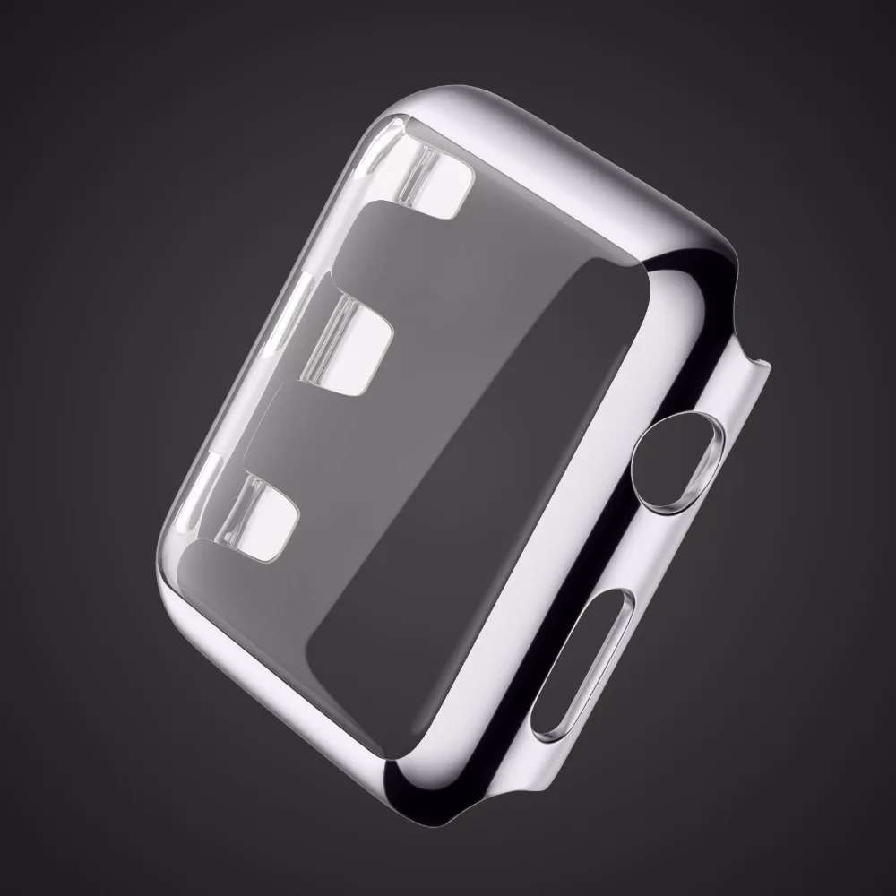 Screen Protector Cover for Apple Watch Case Electroplating Plastic Hard PC 38mm/42mm for Apple Watch Series 3 and Series 2