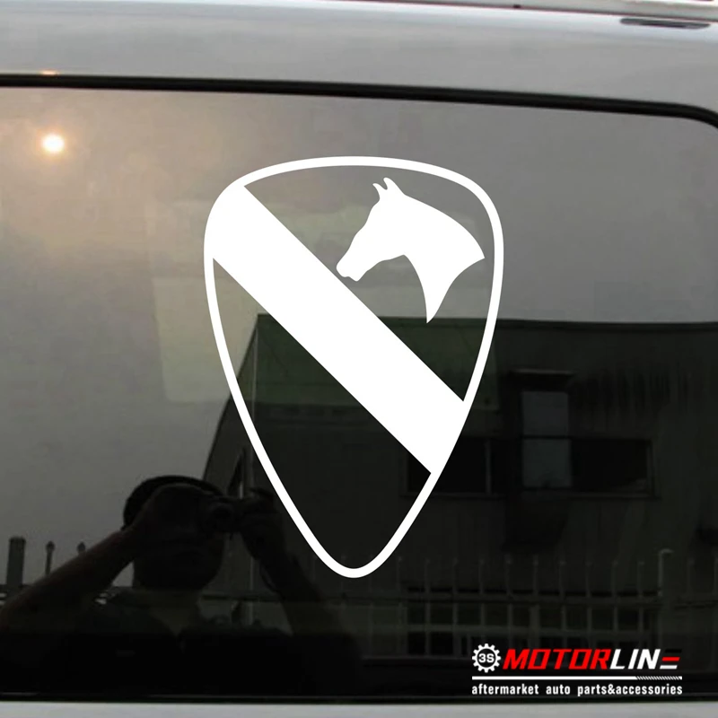 

1st Cavalry Division Car Decal Sticker First Team CSIB Army Vinyl no background pick size color