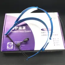 Высококачественная предохранительная маска для стоматолога очки рамка+ 10 пластиковая защитная пленка Рабочая маска синий