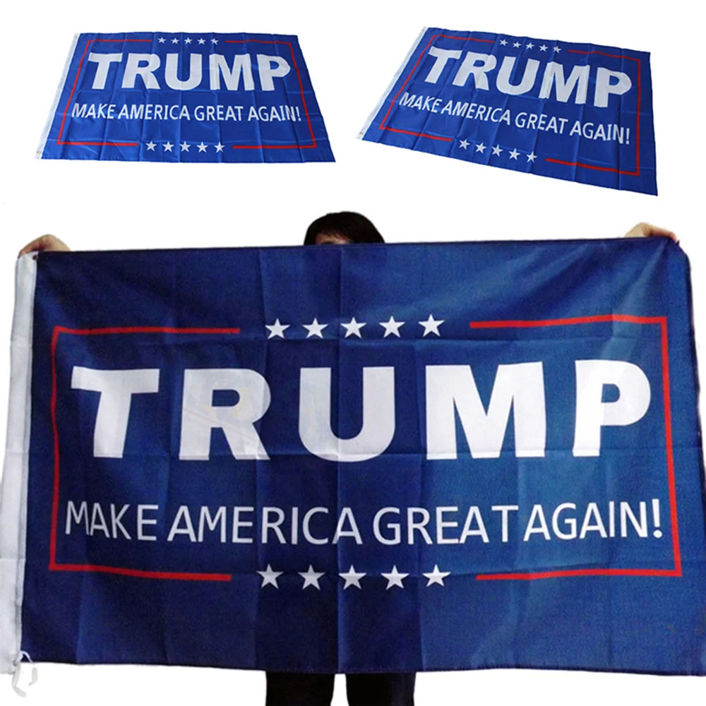 

1Pcs 150x90cm Donald Trump Flag Make America Great Again Donald For President USA