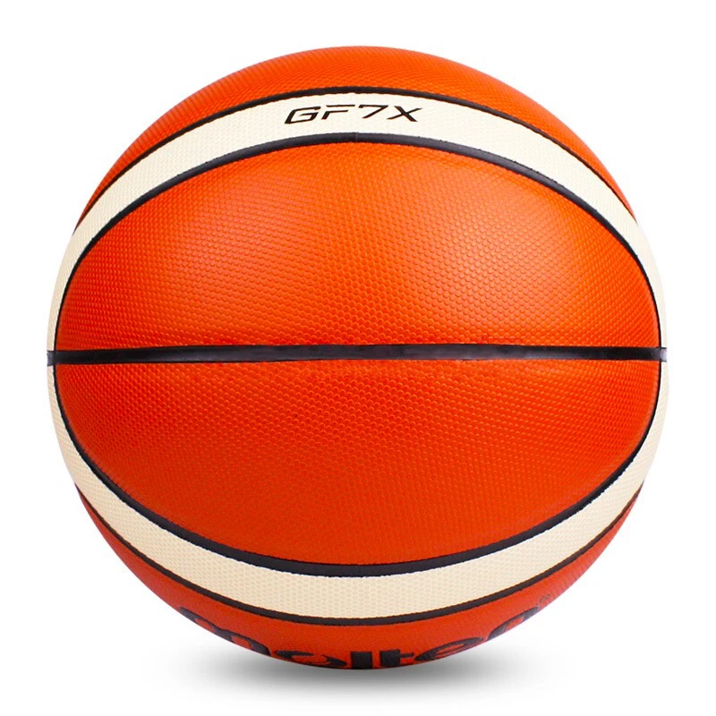 Баскетбольный Мяч Molten GF7X, Официальный Размер 7, мужской баскетбольный мяч для тренировок в помещении и на улице, бесплатно, с шариковой иглой+ сетчатая сетка