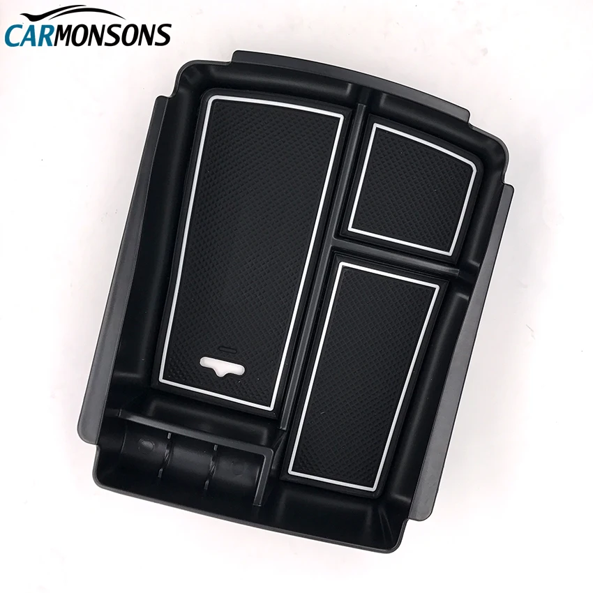 

Carmonsons Central Armrest Storage Box Container Holder Tray for Kia Sorento 2015 2016 Accessories Car Organizer Car Styling