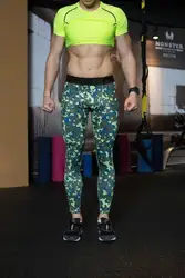 Новые Брендовые мужские фитнес Штаны Камуфляж сжатия Штаны Tight Мужчины Бодибилдинг пот Штаны Vogue дышащие мужские брюки