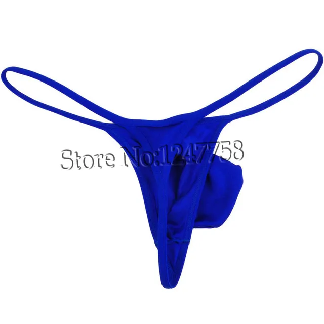 Sexy Men's Spandex Bulge Pouch Tanga Underwear Elastic Micro Thong