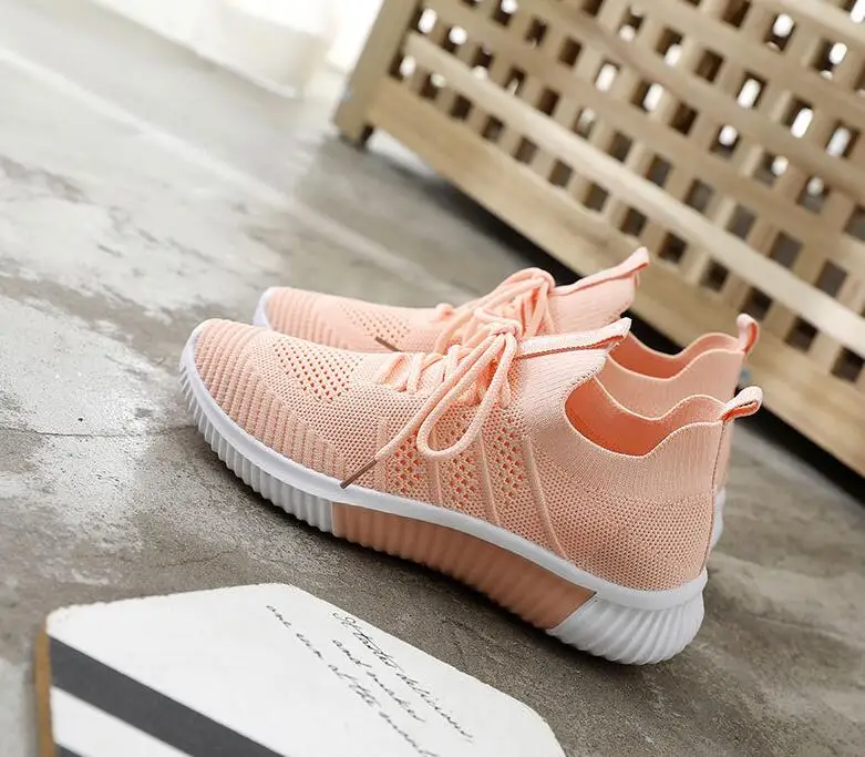 Женская обувь 2019 женские суперлегкие кроссовки Flyknit Вулканизированная для