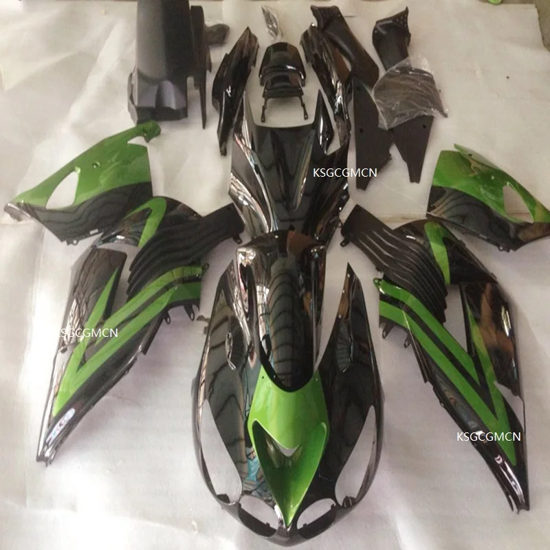 

Green/Black Injection mold fairing for Kawasaki Ninja ZX14R 2006 2007 2008 2009 2010 2011 ZX 14R 06 -11 Full body Fairings