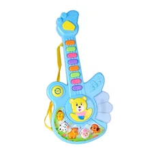 INBEAJY 1 шт. музыкальное образование игрушка для маленьких детей портативная красивая гитара Клавиатура развивающий, образовательный развивающий