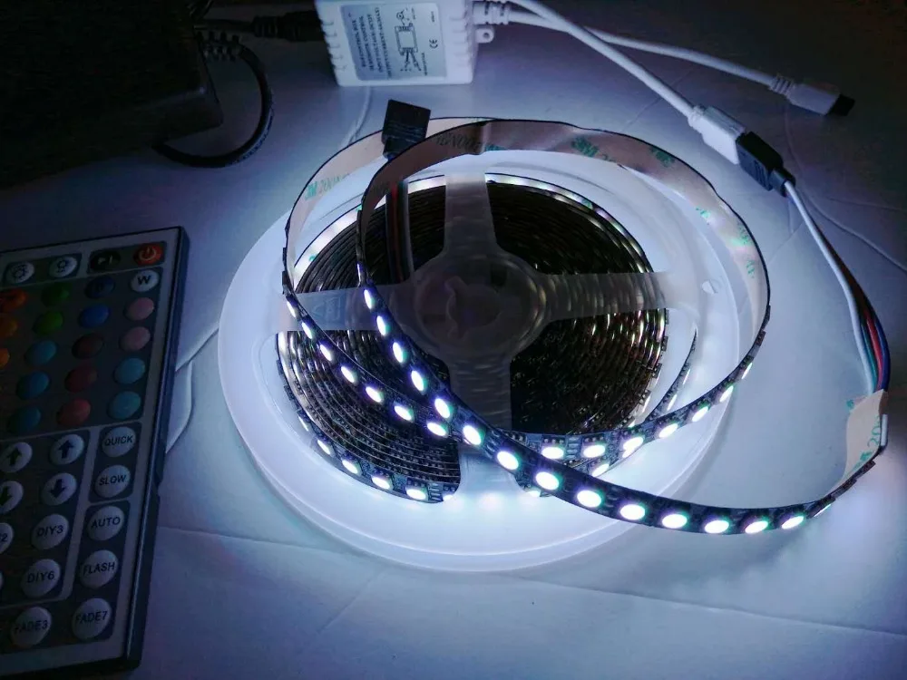 Светодиодная лента RGB 5050 SMD 5 м/рулон 600 светодиодов 12 В 6 А блок питания адаптер с