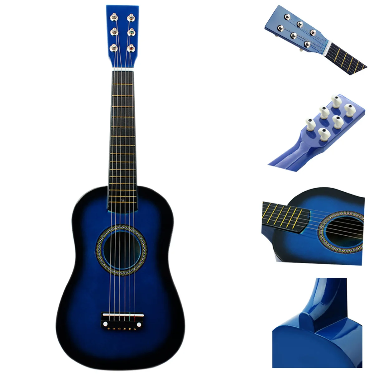 MMFC-IRIN мини 23 дюймов липа 12 Лады 6 струнная акустическая гитара с палочки и струны для детей/начинающих