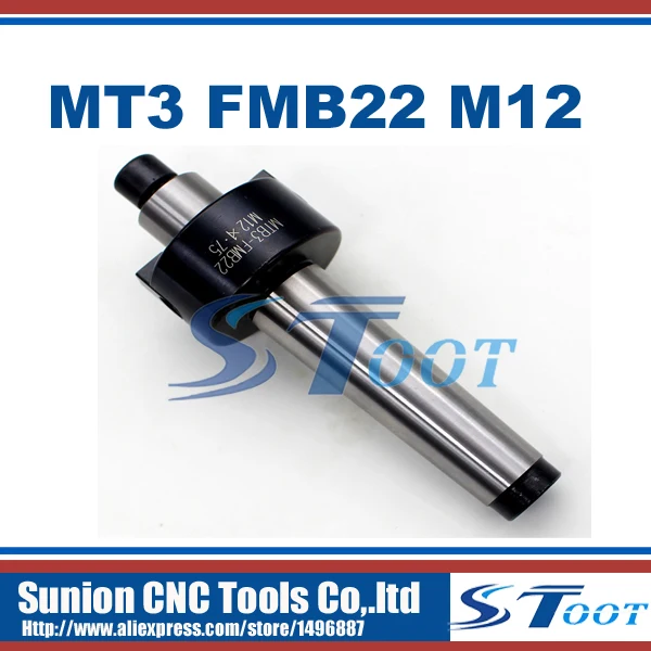

Free Shipping MT3 FMB22 M12 Combi Shell Mill Arbor Morse Taper Tool Holder milling cutter handle end mill arbor Taper cutter