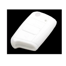 Дистанционного ключ силикон кожи( белый) для Volkswagen для VW Golf MK7