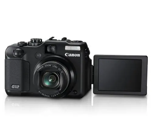 Usado canon G12 10 MP cámara Digital con 5x óptico de imagen estabilizado Zoom y 2,8 pulgadas de pantalla LCD de ángulo variable