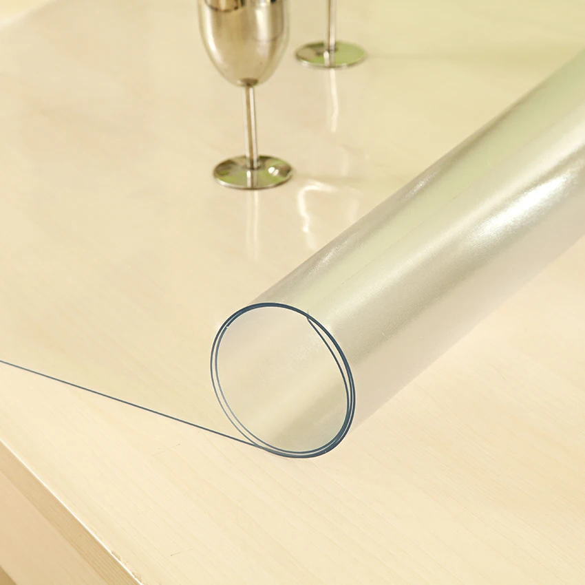 Soft Glass Tablecloth transparent PVC Tablemat Waterproof Oilproof Kitchen Dining Place Mat Pad Wedding Home Party 1.0mm thick Soft Glass Tablecloth transparent PVC Tablemat Waterproof Oilproof Kitchen Dining Place Mat Pad Wedding Home Party 1.0mm thick