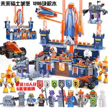 Cavaleiros Castelo Modelo de Knighton Lepin 14037 Montar Blocos de Construção Tijolos Brinquedos Para Crianças Jogos Nexus Compatível 70357