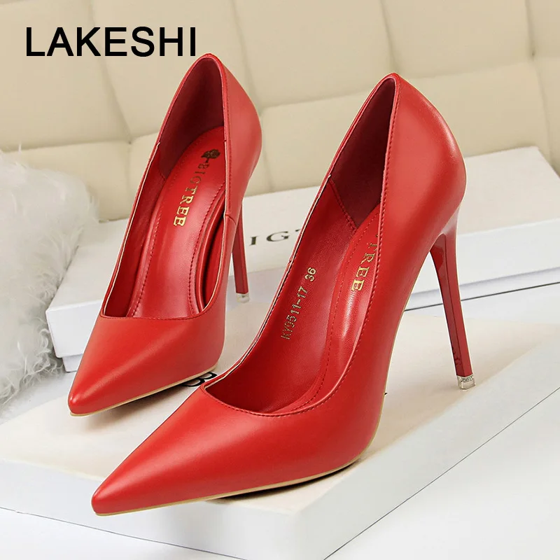 

Bigtree Shoes Women High Heel Shoes Spring Women Pumps Fashion Kitten Heels Women Wedding Shoes Sexy Party Shoes Women Stiletto