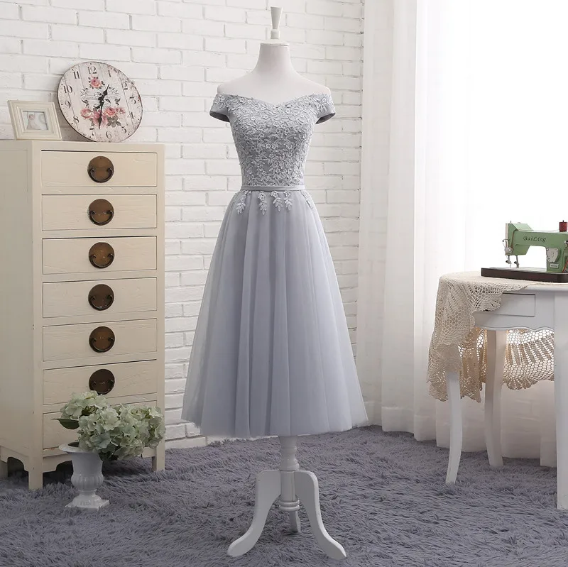 MNZ502L# вышивальное синее платье подружки невесты на шнуровке, новинка осень-зима, короткое платье средней длины для выпускного вечера, платье для девочек размера плюс на заказ