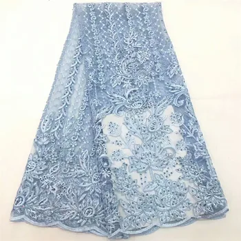 

3d flower fabric with stone baby pink nigerian lace fabrics for wedding 2018 high quality african fabric 5yard/lotCD150-86