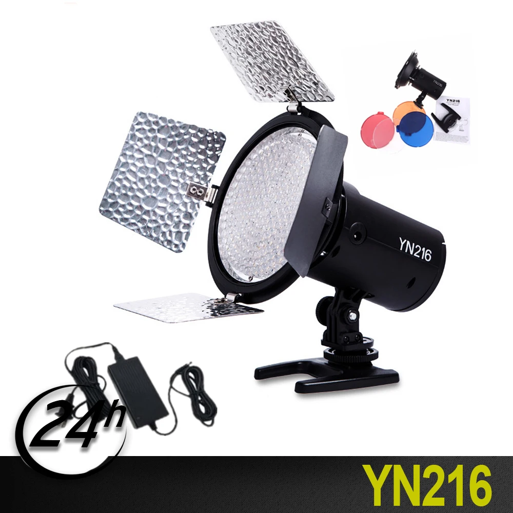 

Yongnuo YN216 5500K High-quality LED Studio Video Light Photography and 4 color charts for Canon Nikon Sony Camcorder DSLR