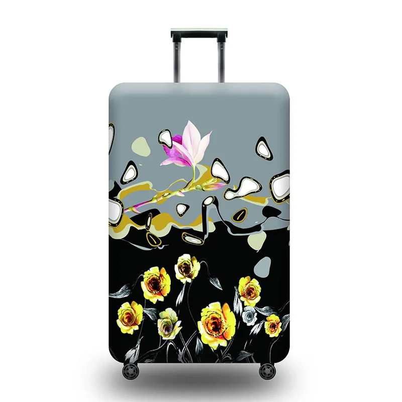 Защитный чехол для багажа с животным узором, подходит для чемодана 18-32 дюймов, чехол на колесиках, эластичный пылезащитный чехол, аксессуары для путешествий