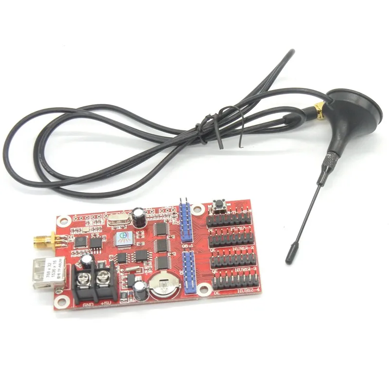 Фото TF-A6UW Wi-Fi + USB СВЕТОДИОДНАЯ карта управления, 768*32,384*64 пикселей, одноцветная, двухцветная, беспроводная, p10,p13.33,p16,p4.75, светодиодный пульт управления №2