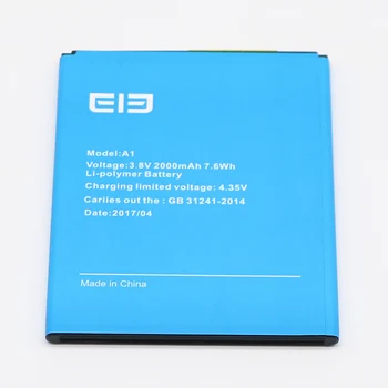 

original For elephone A1 Battery 2000mAh Batterie Bateria Accumulator