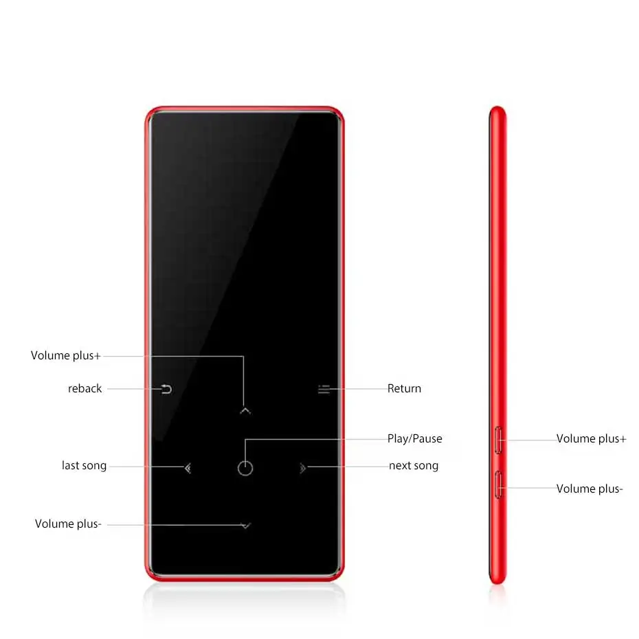 IQQ Bluetooth 4.1 touch screen MP3 player Bulit-in