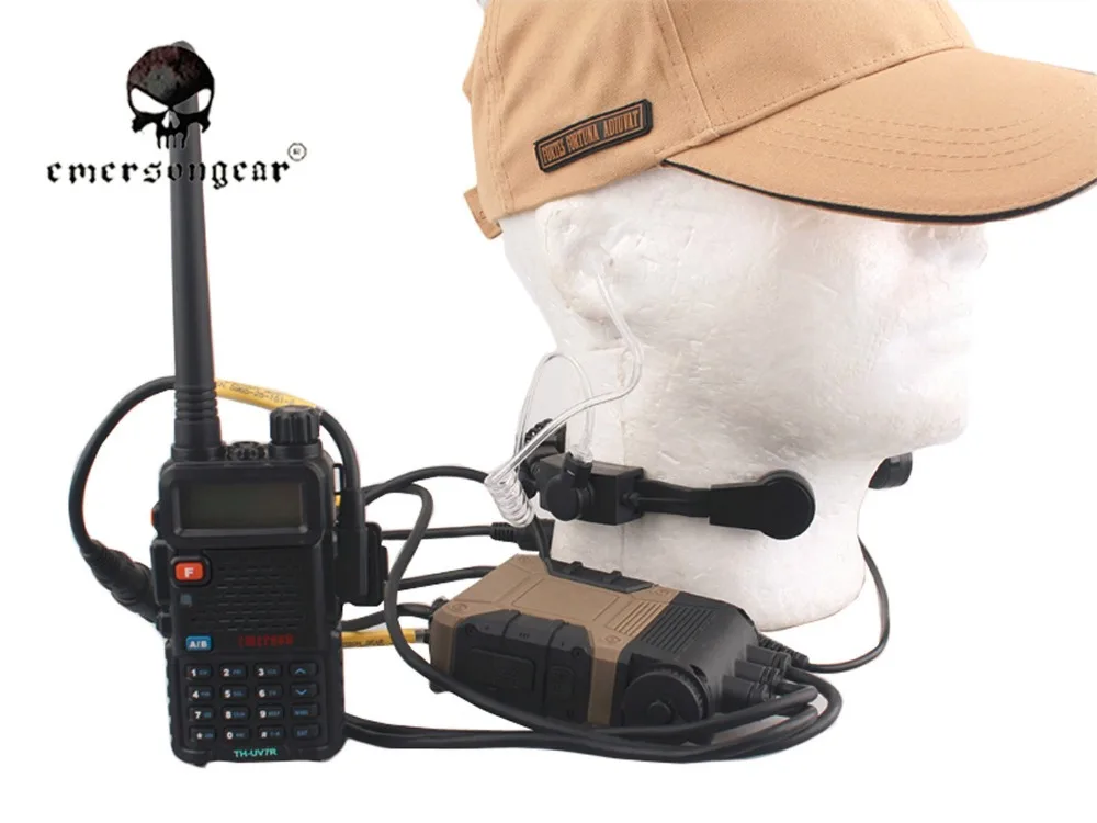 

EMERSON Military SIZE Tactical Throat Mark Intercom Mic Wargame Airsoft communication EM8932