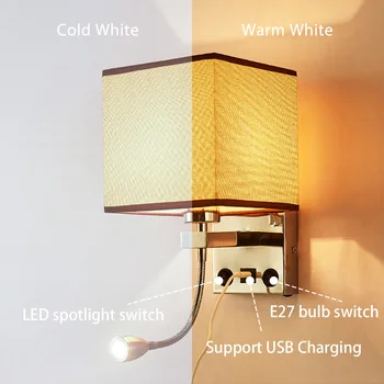 Applique Murale Luminaire E27 Bulb USB Wall Sconces Living Room Bedroom Lamp Night Wall Light for home Loft Decor Modern spider shaped water pipe wall light fixtures industrial loft style retro vintage wall lamp sconces luminaire applique murale
