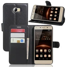 For Huawei Y5II Vintage Wallet Leather Phone Case For Huawei Y5II Y5 II 2 Flip Cover Luxury Case Coque With Stand + 2 Card Slots