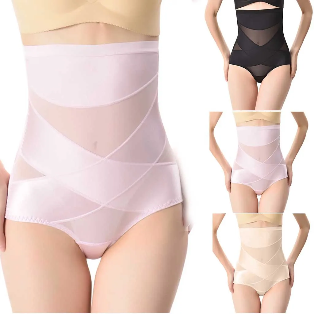 

Postpartum collection of abdominal underwear female body shapewear lifting Solid polyester Women Panties drop ship