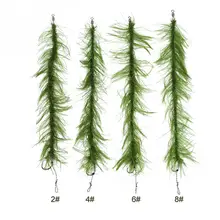 Реалистичная линия водорослей крючок для карпа рыболовная установка для волос оплетка рыболовная леска поворотный крючок морская длинная отливка рыболовная установка для волос s Fishinghook