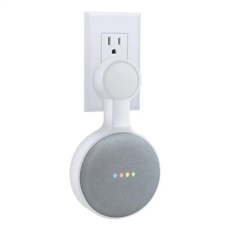 Горячий выход Настенный держатель шнур кронштейн для Google Home Мини голосовой помощник штекер в кухне спальня портативный аудио стенд - Цвет: White
