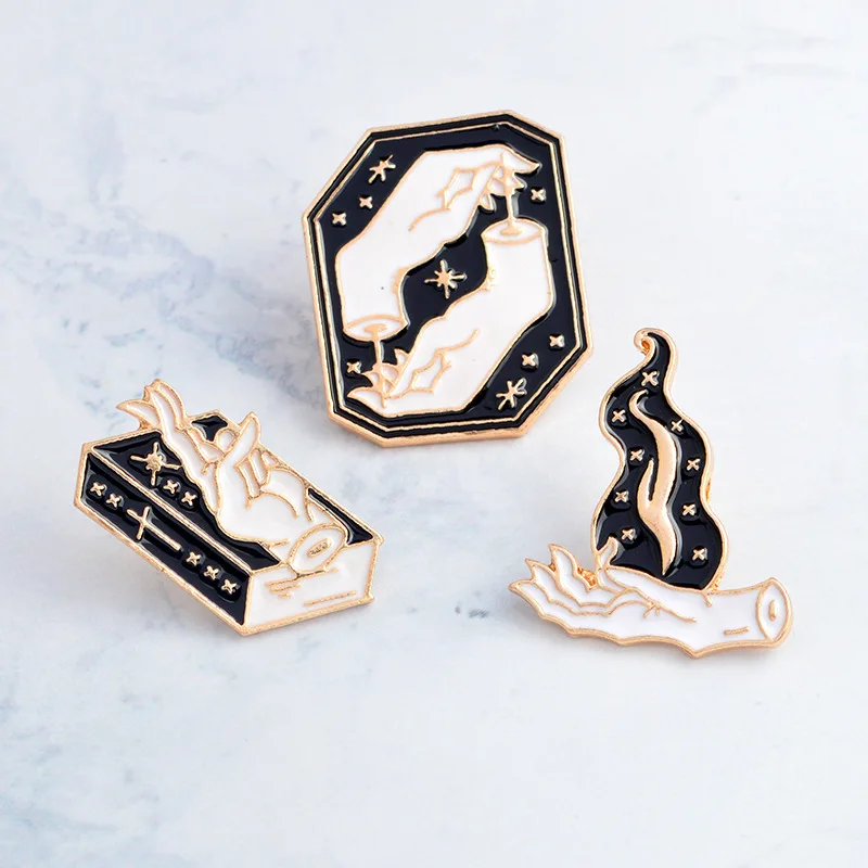 

Brooch metal hand star magic cartoon brooch metal badge accessory icon clothing t-shirt clothes bag backpack