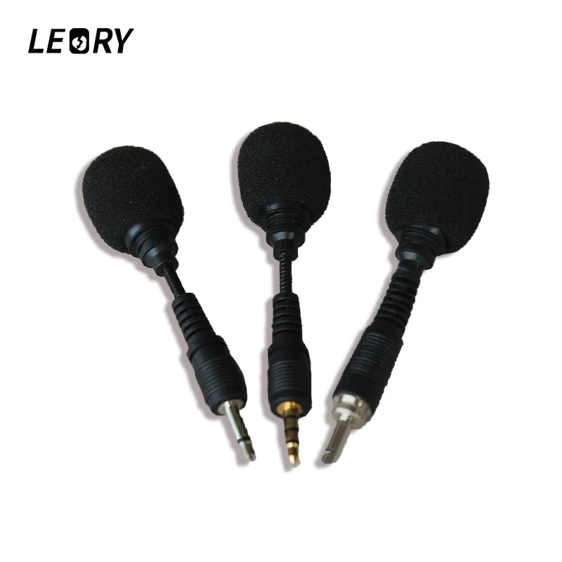 LEORY Mini 3 5 мм Гибкий микрофон для мобильного телефона моно стерео микрофоны