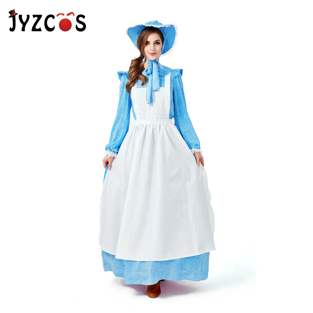 

JYZCOS Idyllic Maid Costume Halloween Party Costumes for Women Renaissance Costume European Colonial Period Cosplay Costume