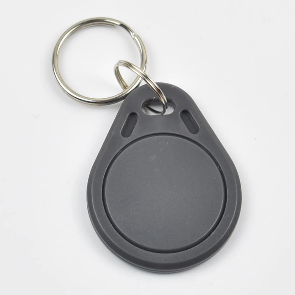 Теги метки. Ключ RFID 13,56 МГЦ. Брелок RFID Keyfob MF-Grey. NXP Mifare Ultralight - ntag213. RFID t5577 серый.