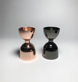 

Factory 1PC Free Shipping Stainless Steel Bell Jigger Commercial 2oz. / 1oz. Measuring Jigger Bar Tool colorful