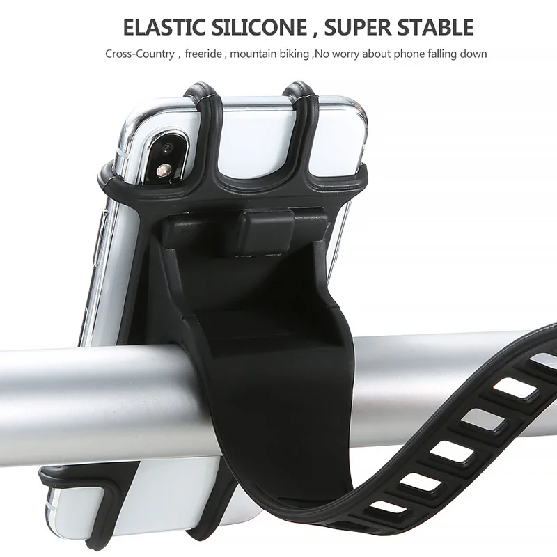 

Bike Bag Rubber Bicycle Phone Shockproof Bracket Adjustable Cycling Mobile Phone Holder Non-slip Navigation support