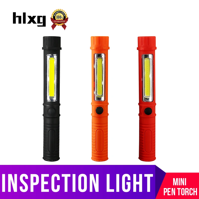 Hlxg 1 шт. многофункциональная мини-ручка СВЕТОДИОДНЫЙ Фонарь ручной фонарик для осмотра автомобиля Инструменты для ремонта чипов COB магнитная лампа
