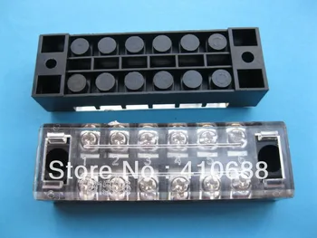 

40 pcs 600V 15A TB1506 Terminal Block Double Row 6 Position