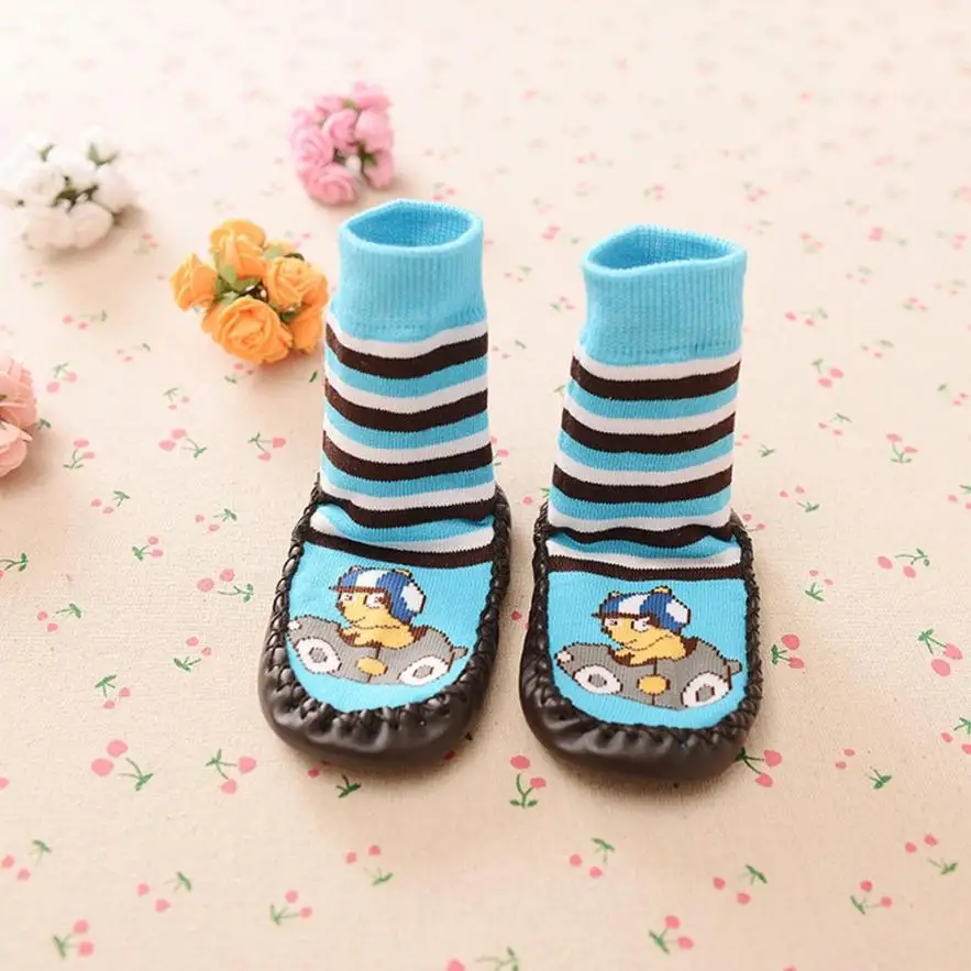 Baby Slipper Socks Leather Sole Baby Slipper Socken