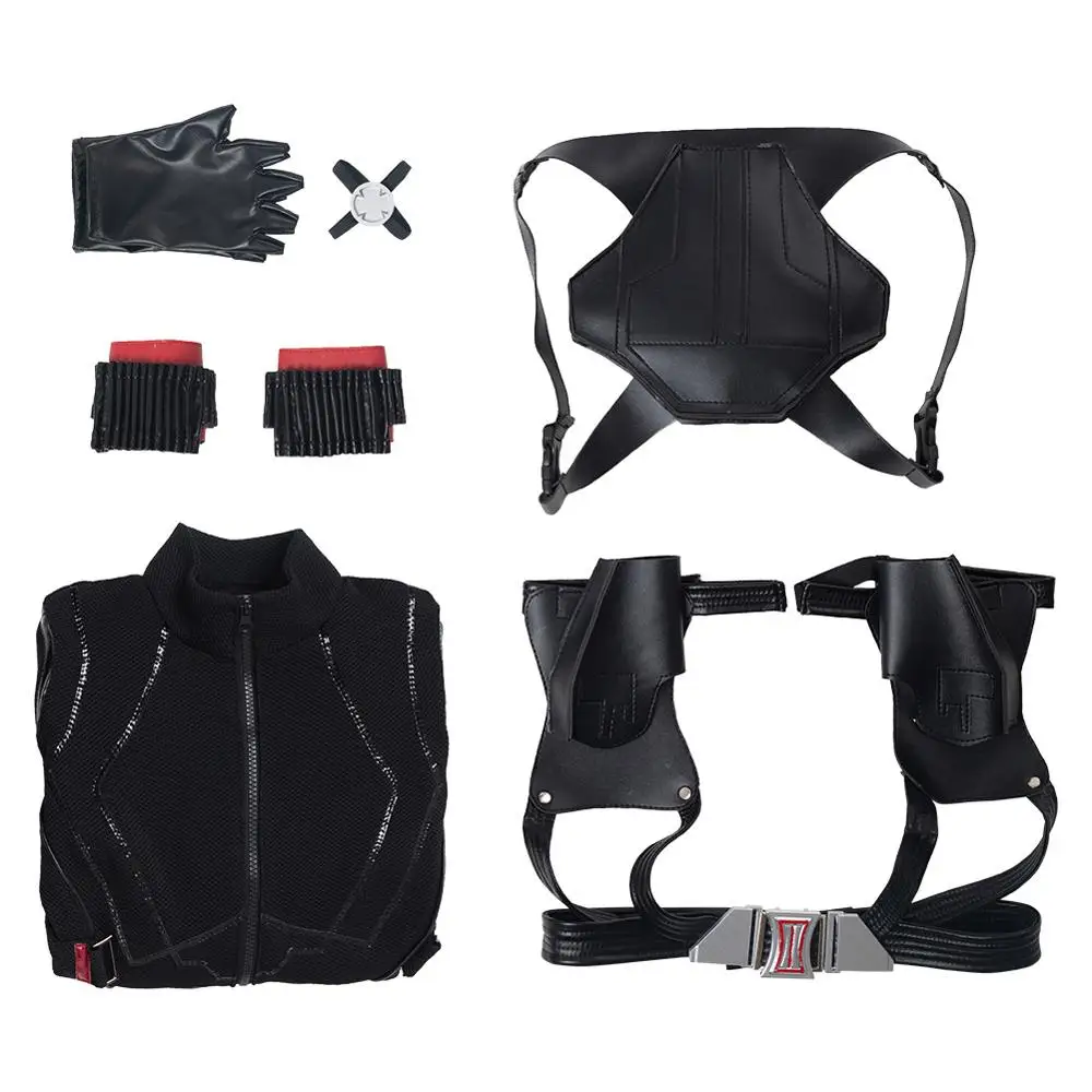 Custom Black Widow Costume Shoes Boots for Women - Avengers 4 Endgame Cosplay Natasha Romanoff Jumpsuit Outfit - Halloween Costume image 6