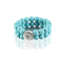 6 шт. DIY Браслеты 18 мм Часы жемчуг оснастки браслет металлические кнопки новые ювелирные изделия браслет для женщи