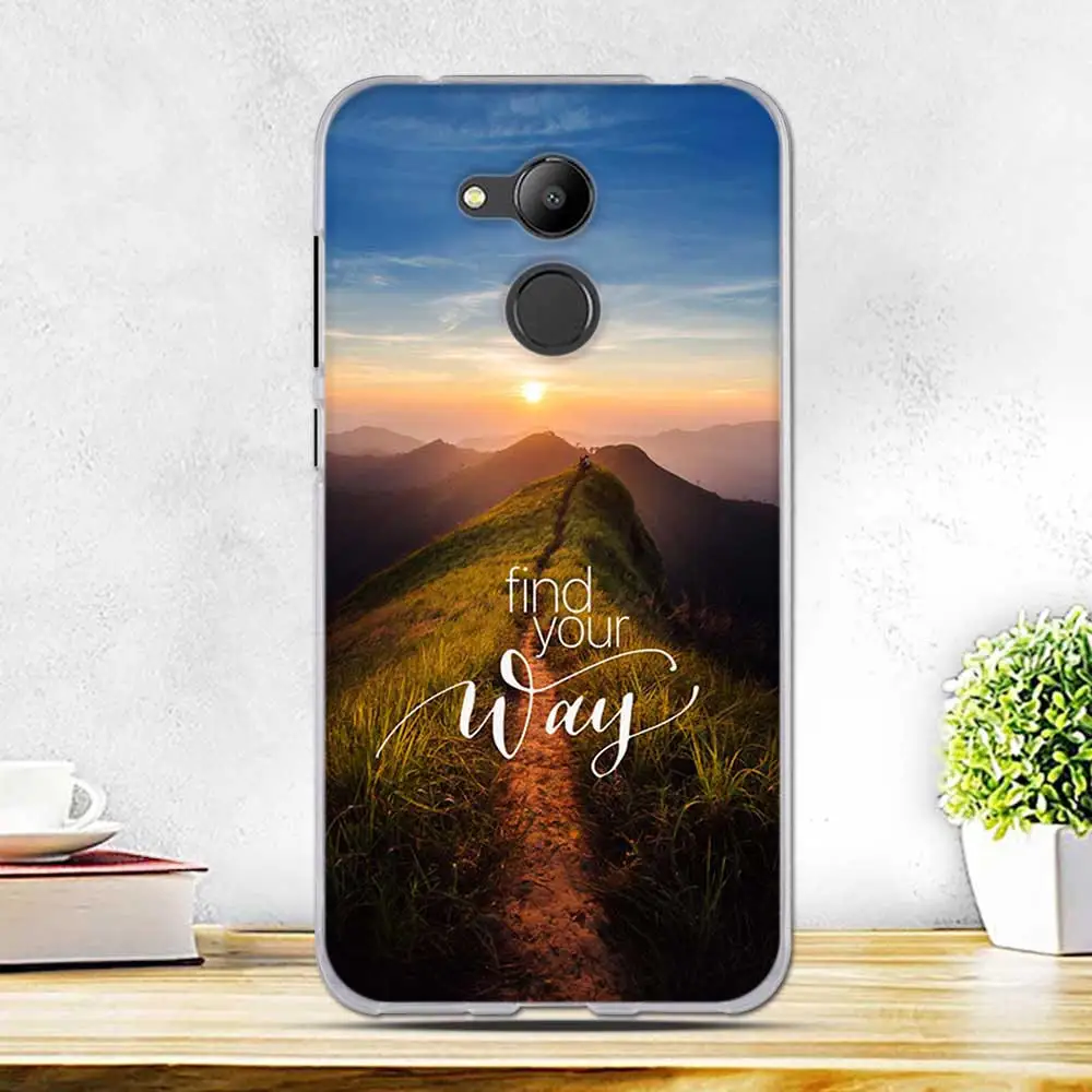 Чехол для Huawei Honor 6C Pro чехол 5 2 дюйма мягкие ТПУ чехлы телефонов с рисунком Пейзажа