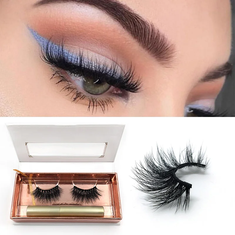 

2019 New arrival Professional Magnetic Liquid Eyeliner 3D Magnetic False Eyelashes Set Waterproof Eyelashes Kit