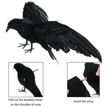 Holiday DIY Decorations Crow Decoration Crow Decoys Halloween Raven Large Crow Prop Halloween Decor Party Supplies sheryl crow sheryl crow be myself